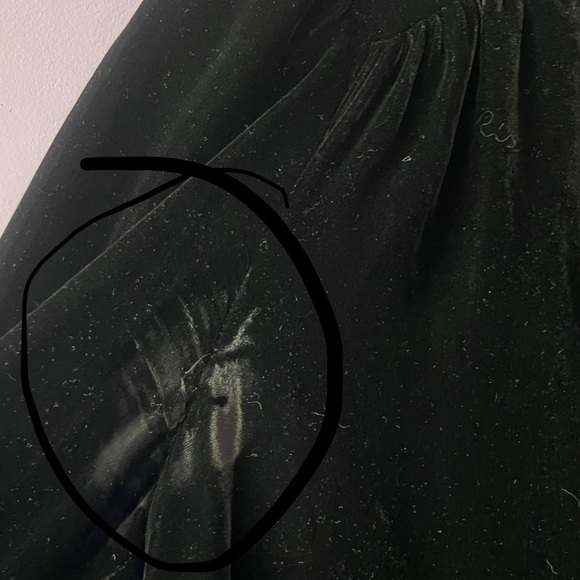 Kate Spade Velvet Bow Tie Neck Ruffle Dress - Picture 7 of 11